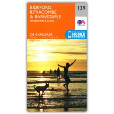 MAP,O/S Bideford,Ilfracombe, Exmoor 2.5in (with Download)